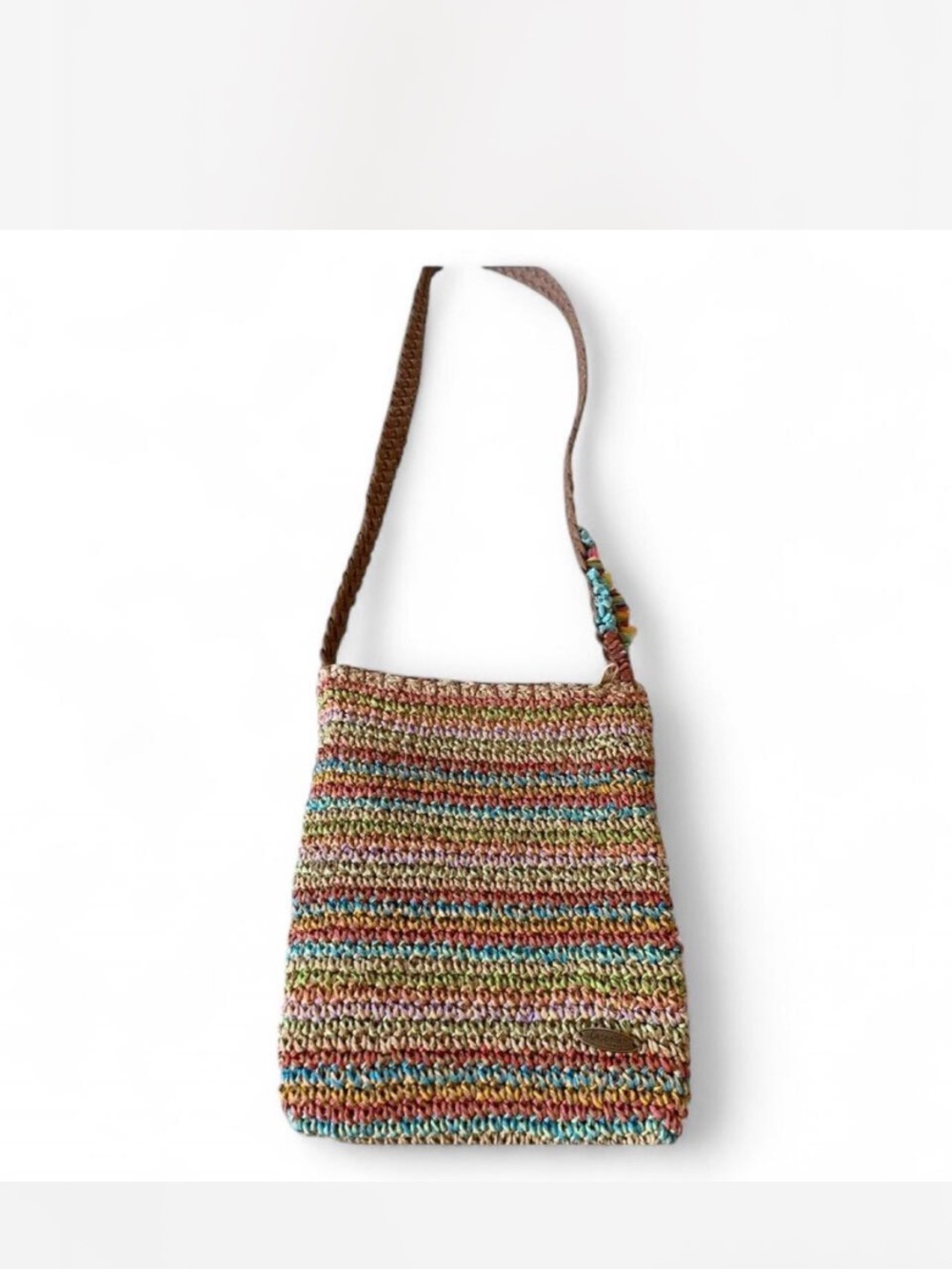 Woven Multicolor Crossbody Bag